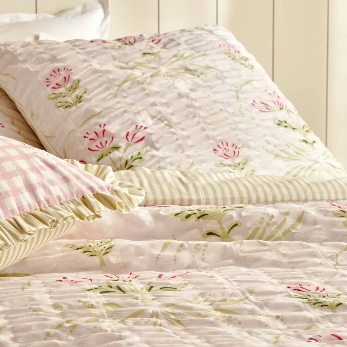 Atmosphera Parures De Lit*Parure de lit "Fleur de rose" Marron