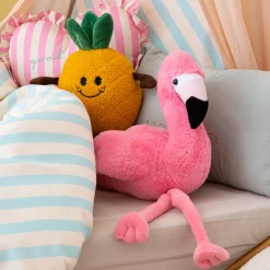 Atmosphera Peluches, Jouets*Peluche Flamant rose "Mingo" Blanc