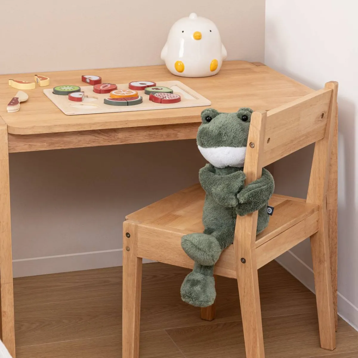 Atmosphera Peluches, Jouets*Peluche grenouille "Loes" Bleu
