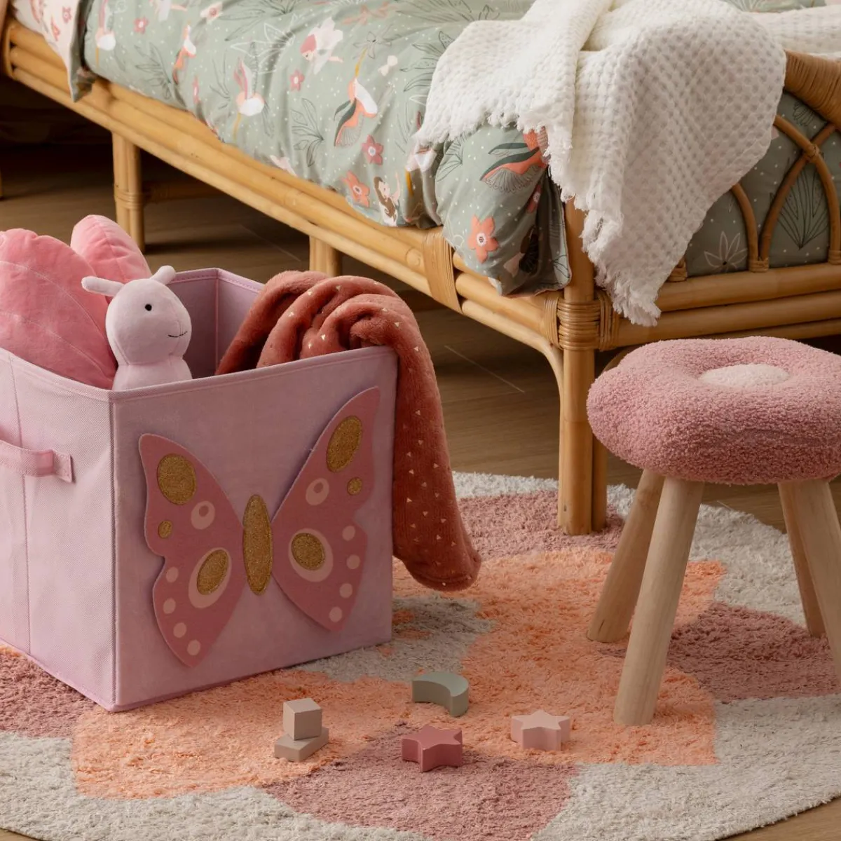 Atmosphera Peluches, Jouets*Peluche papillon "Alma" Gris