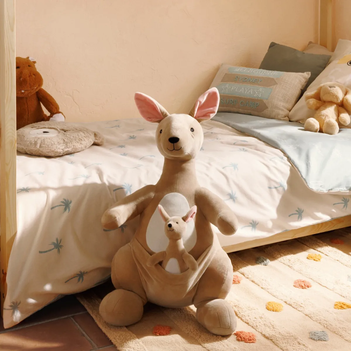 Atmosphera Peluches, Jouets*Peluche XL kangourou "Blake" Multicolore