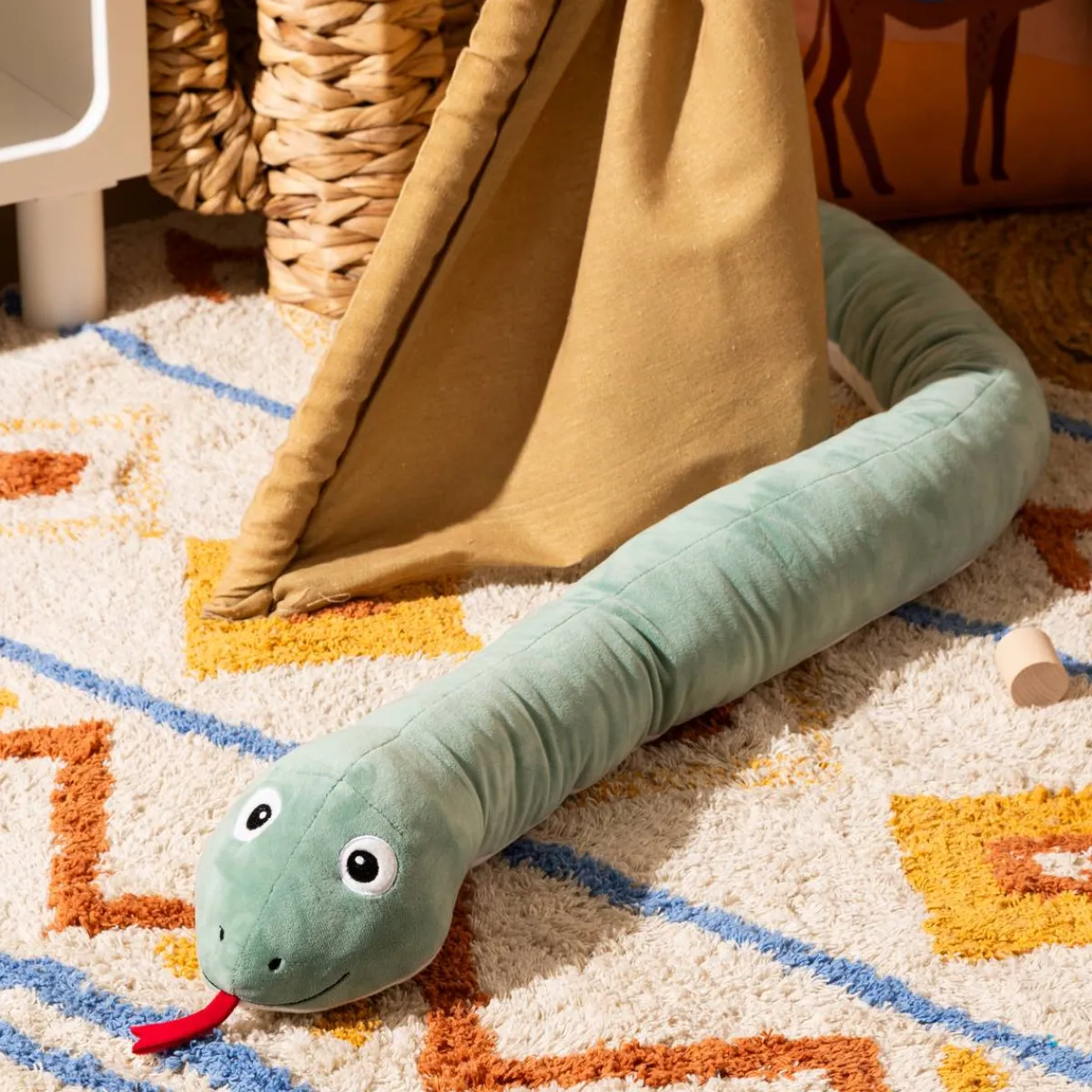 Atmosphera Peluches, Jouets*Peluche XL serpent "Acka" Orange