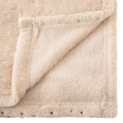Atmosphera Plaids, Couvertures Enfant*Plaid "Berlingot" flanelle Beige