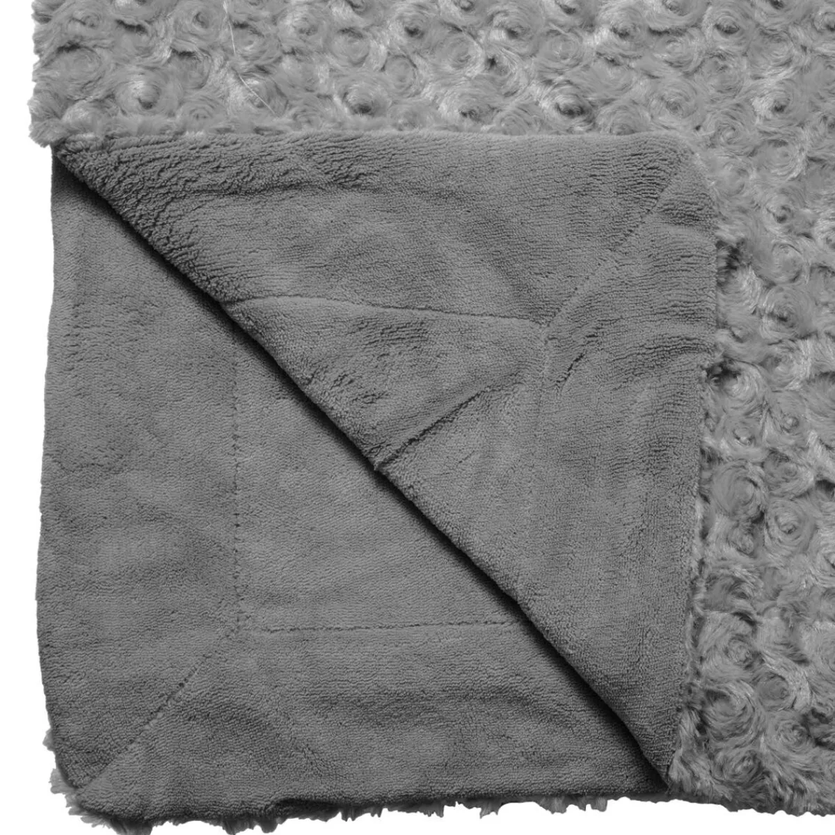 Atmosphera Plaids Fausse Fourrure*Plaid "Bouclette" fausse fourrure Blanc