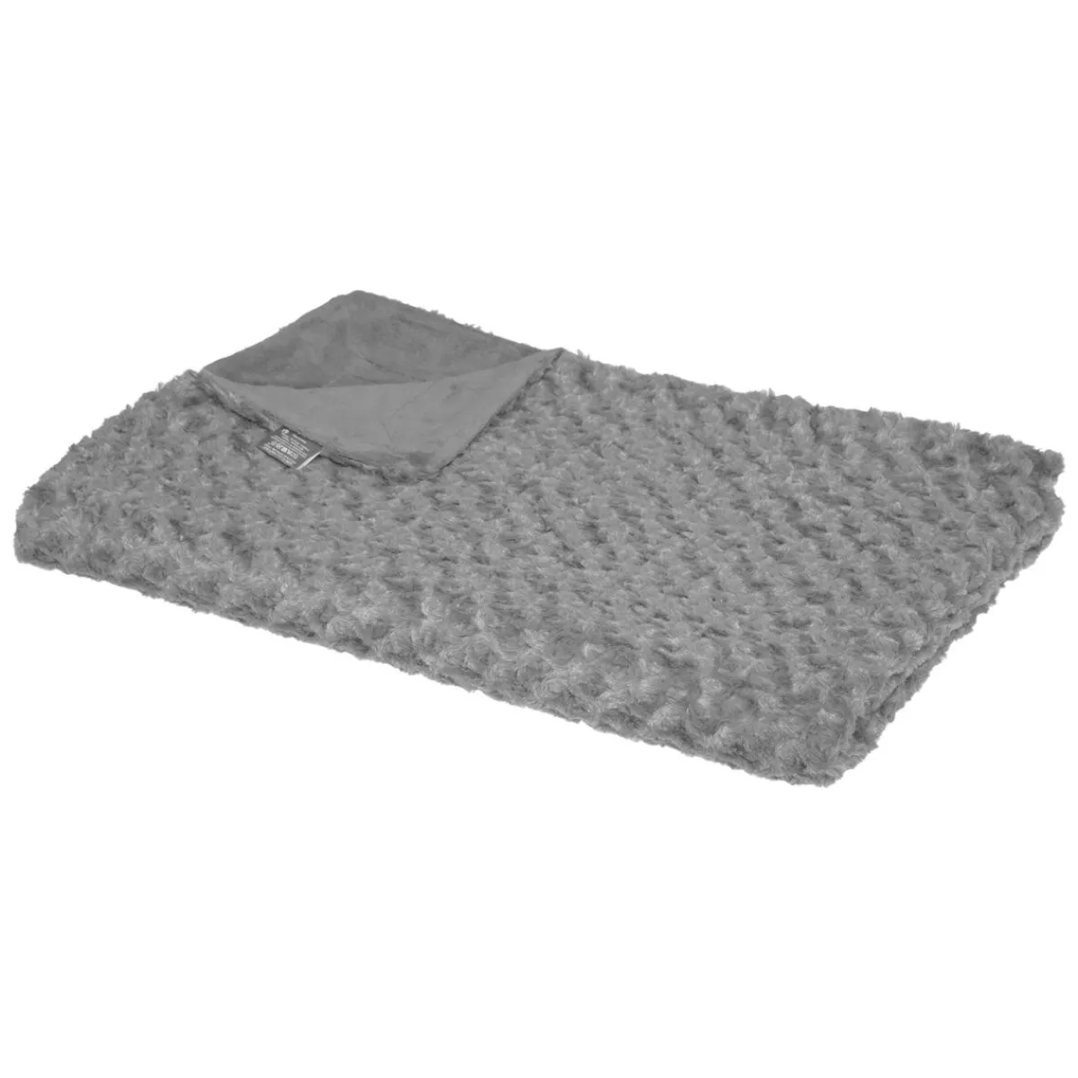 Atmosphera Plaids Fausse Fourrure*Plaid "Bouclette" fausse fourrure Blanc