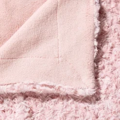 Atmosphera Plaids Fausse Fourrure*Plaid "Bouclette" fausse fourrure Blanc
