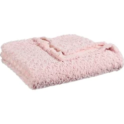 Atmosphera Plaids Fausse Fourrure*Plaid "Bouclette" fausse fourrure Blanc