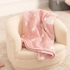 Atmosphera Plaids, Couvertures Enfant*Plaid enfant Roseclair