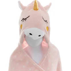 Atmosphera Plaids, Couvertures Enfant*Plaid enfant "Licorne" Rose