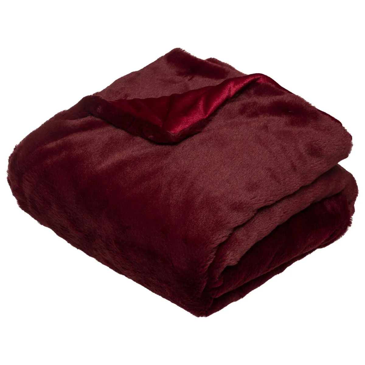 Atmosphera Plaids Fausse Fourrure*Plaid fausse fourrure Jaunemoutarde
