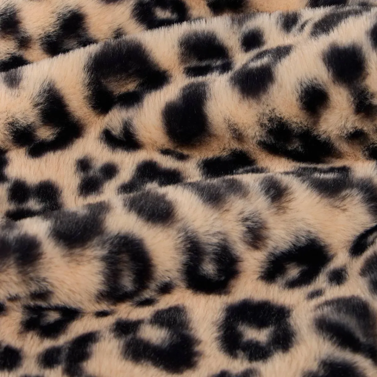Atmosphera Plaids Fausse Fourrure*Plaid fausse fourrure imprimé "Orana" Blanc