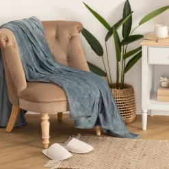 Atmosphera Plaids*Plaid flanelle Blanc