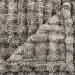 Atmosphera Plaids*Plaid flanelle 3D "Viggo" Gris