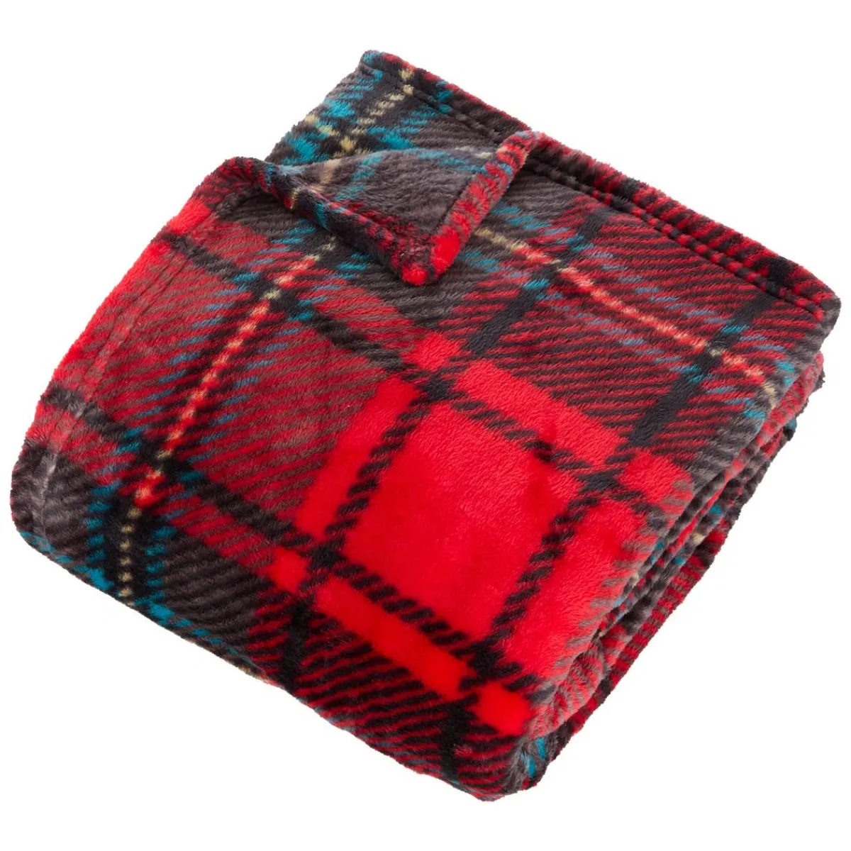 Atmosphera Plaids*Plaid flanelle imprimé "Brody" Roseterracotta