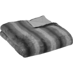 Atmosphera Plaids Fausse Fourrure*Plaid "Grizzli" fausse fourrure Rose