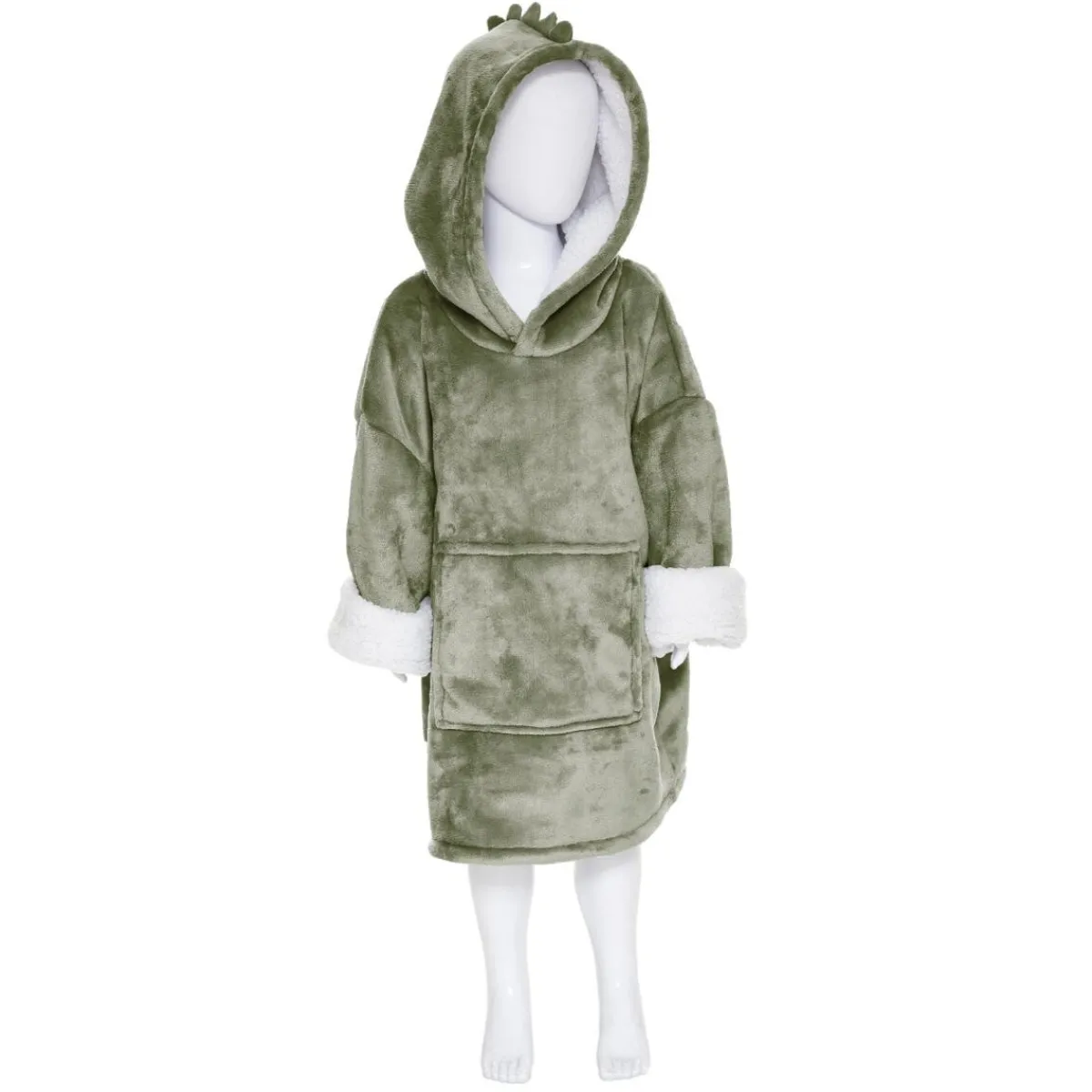 Atmosphera Plaids, Couvertures Enfant*Plaid à manches "Dinosaure Vert