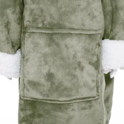 Atmosphera Plaids, Couvertures Enfant*Plaid à manches "Dinosaure Vert