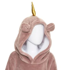 Atmosphera Plaids, Couvertures Enfant*Plaid à manches "Licorne Rose