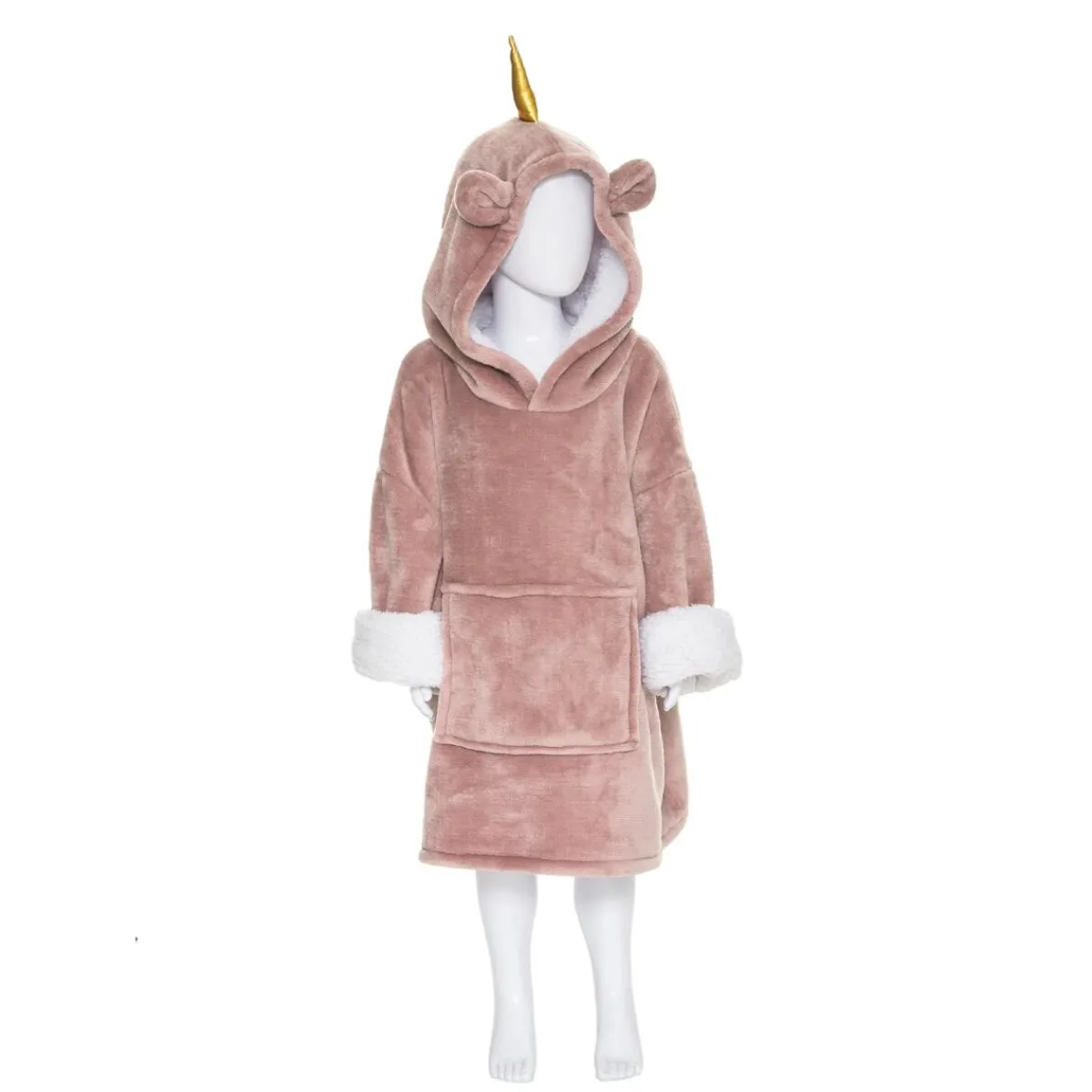 Atmosphera Plaids, Couvertures Enfant*Plaid à manches "Licorne Rose