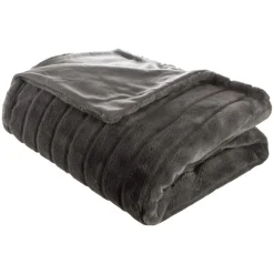 Atmosphera Plaids Fausse Fourrure*Plaid "Manoir" fausse fourrure Blancivoire