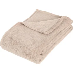 Atmosphera Plaids*Plaid microfibre Blanc