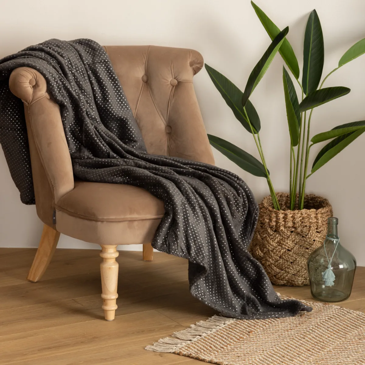 Atmosphera Plaids*Plaid strass Bleuégéen