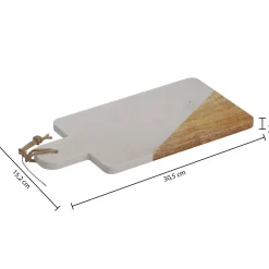 Atmosphera Plats De Service, Présentoirs*Planche de présentation  "Marbre" Beige