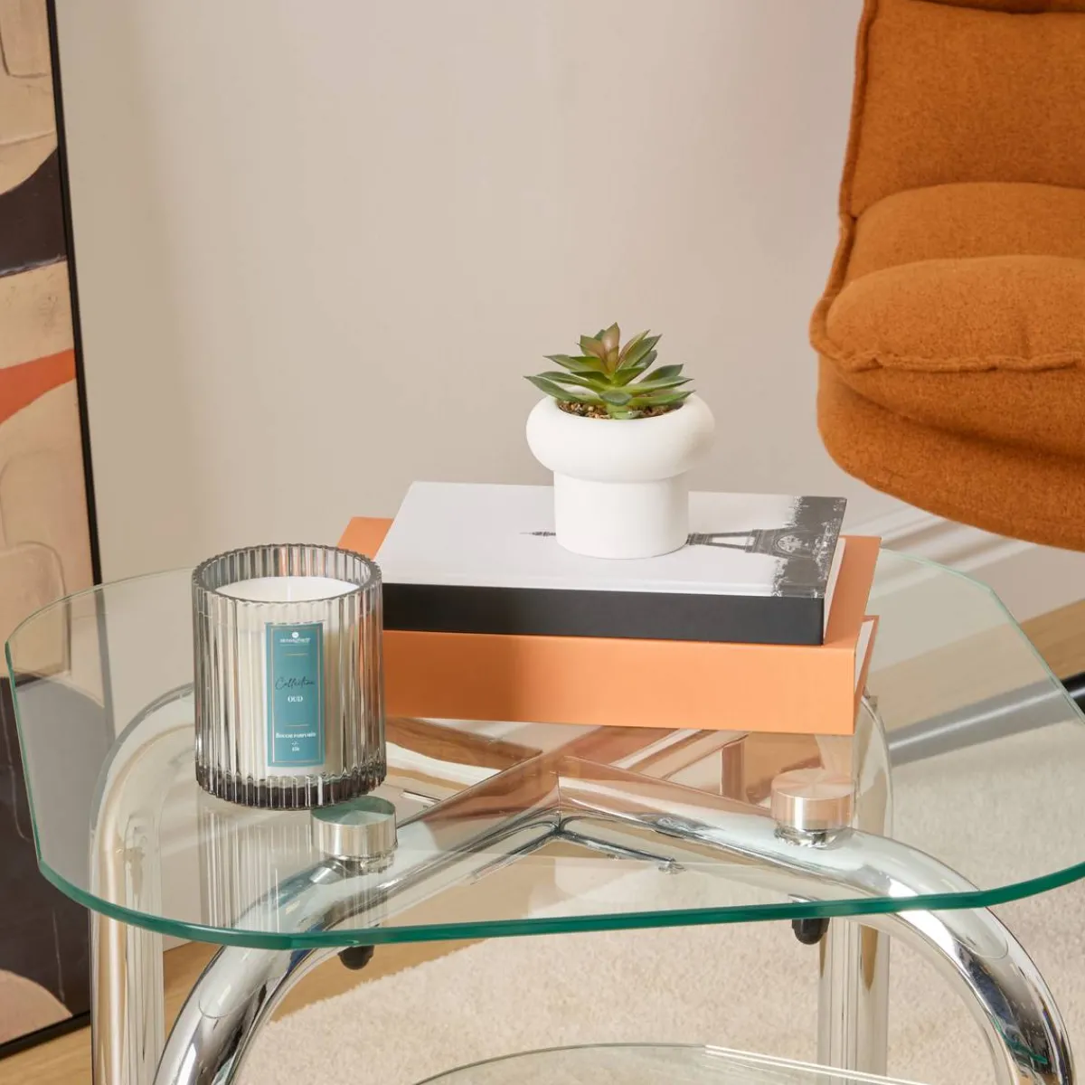 Atmosphera Plantes Artificielles*Plante artificielle en pot "Stefi" Blanc