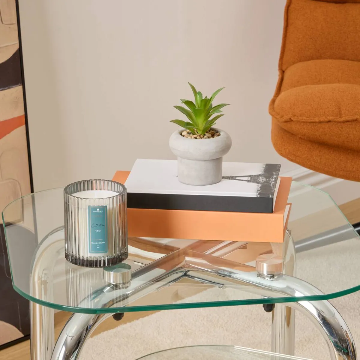Atmosphera Plantes Artificielles*Plante artificielle en pot "Stefi" Blanc