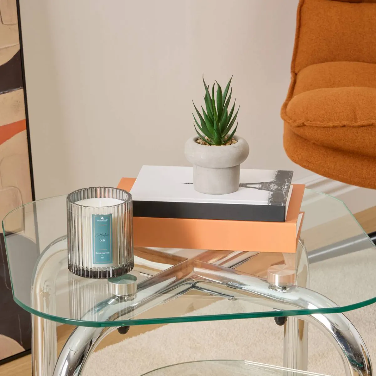 Atmosphera Plantes Artificielles*Plante artificielle en pot "Stefi" Blanc