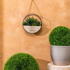 Atmosphera Plantes Artificielles*Plante artificielle suspendue "Krist" Blanc