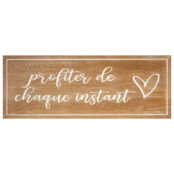Atmosphera Décoration En Bois|Art Mural*Plaque citation murale "Matias" Marron