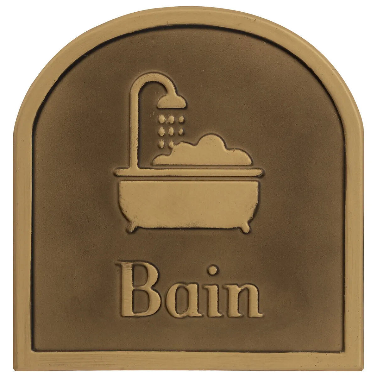 Atmosphera Patères|Patères*Plaque porte métal "Mattia" Boisnaturel