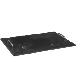 Atmosphera Plats De Service, Présentoirs*Plateau  "Ardoise" Marron
