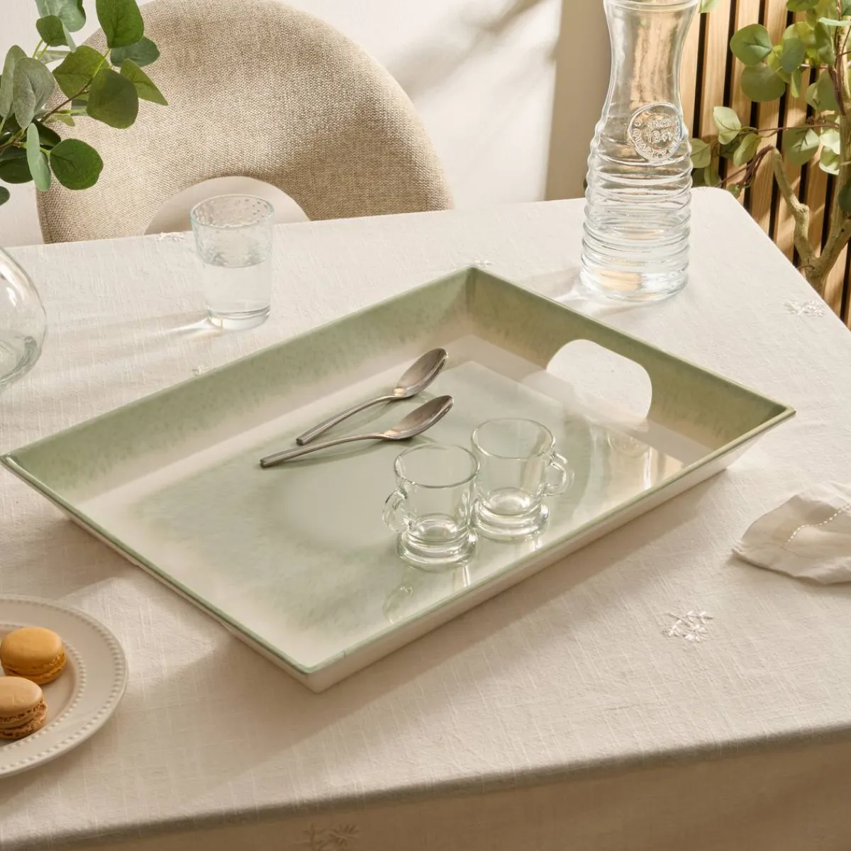 Atmosphera Plats De Service, Présentoirs|Art De La Table D'Extérieur*Plateau "Clara" Bleu