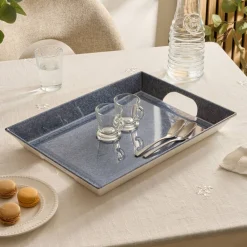 Atmosphera Plats De Service, Présentoirs|Art De La Table D'Extérieur*Plateau  "Clara" Bleu