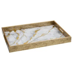 Atmosphera Plats De Service, Présentoirs*Plateau "Elya" Argent