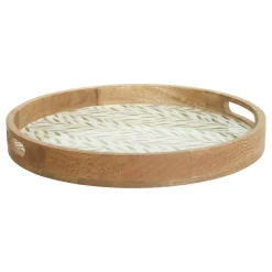 Atmosphera Plats De Service, Présentoirs*Plateau  "Inaya" Vert