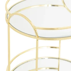 Atmosphera Plateaux*Plateau miroir 2 étages "Feel" Marron
