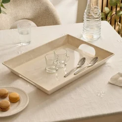 Atmosphera Plats De Service, Présentoirs|Art De La Table D'Extérieur*Plateau  "Solene" Bleu