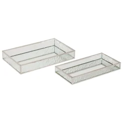 Atmosphera Plateaux*2 plateaux effet miroir "Ania" Multicolore