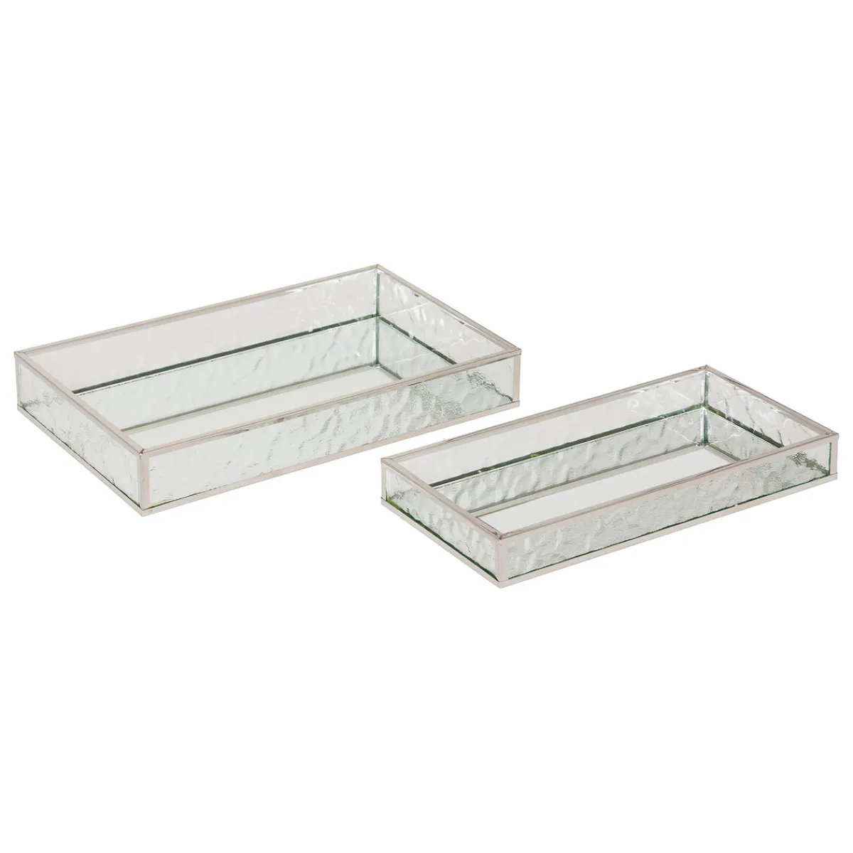 Atmosphera Plateaux*2 plateaux effet miroir "Ania" Multicolore