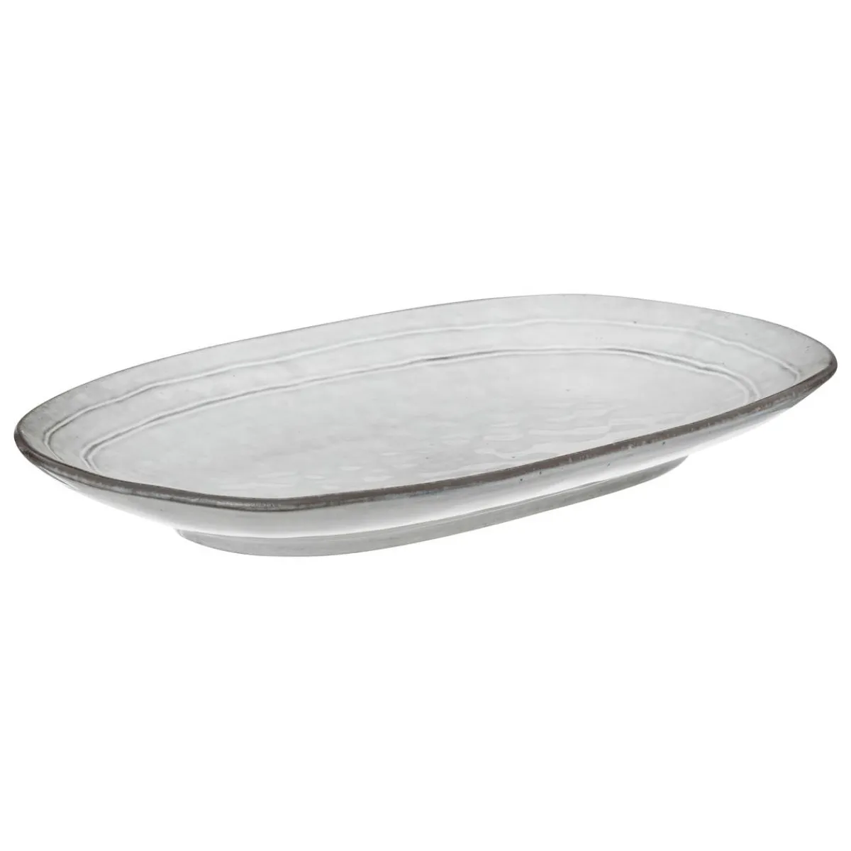 Atmosphera Plats De Service, Présentoirs*Plat "Flower" Blanc