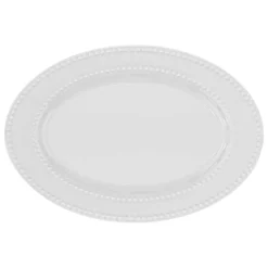 Atmosphera Plats De Service, Présentoirs*Plat "Perle" Gris