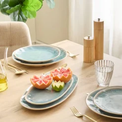 Atmosphera Art De La Table D'Extérieur*Plat  "Pia" Bleu
