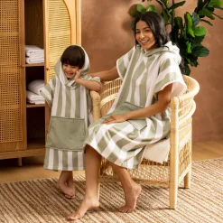 Atmosphera Plaids, Couvertures Enfant|Accessoires De Plage*Poncho "Wili" Rose