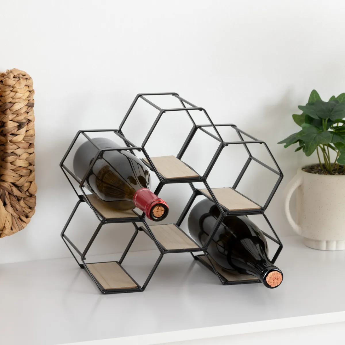 Atmosphera Range-Bouteilles|Voir Tout *Porte-bouteilles "Arty" métal Marron
