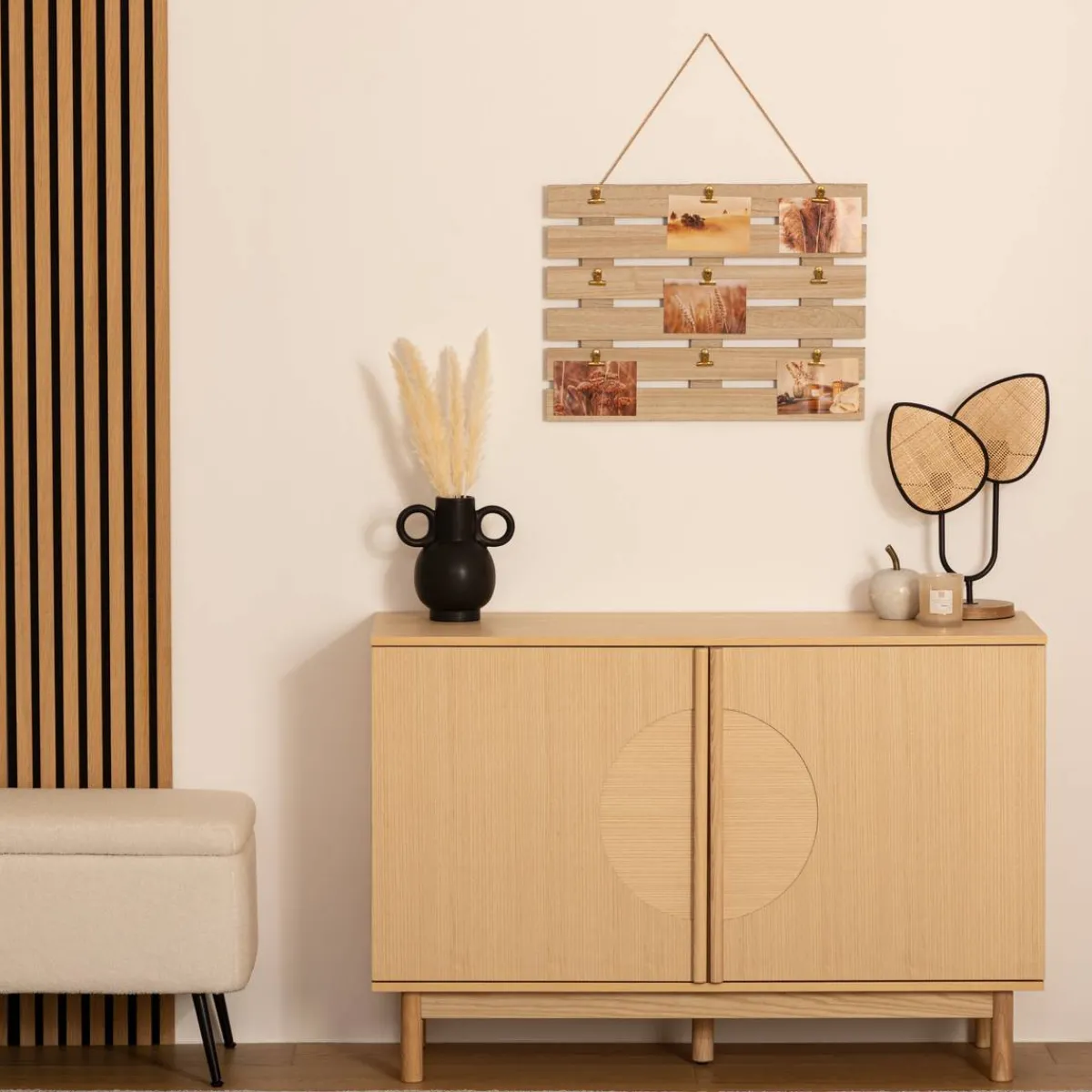 Atmosphera Albums, Portes-Photos*Porte photo "Cagette" Beige