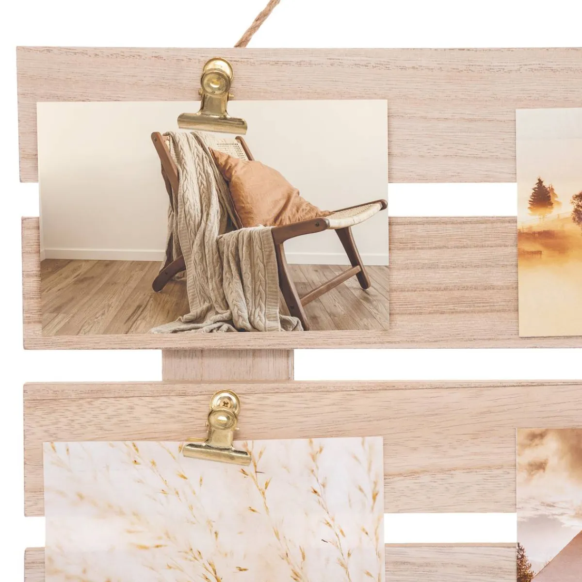 Atmosphera Albums, Portes-Photos*Porte photo "Cagette" Beige
