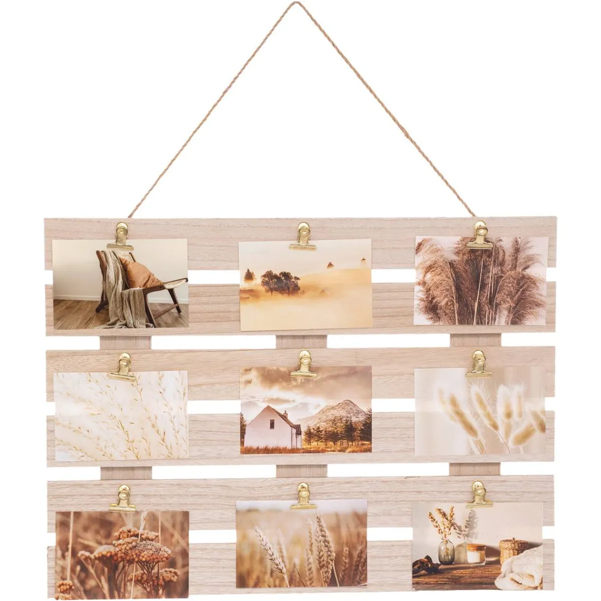 Atmosphera Albums, Portes-Photos*Porte photo "Cagette" Beige